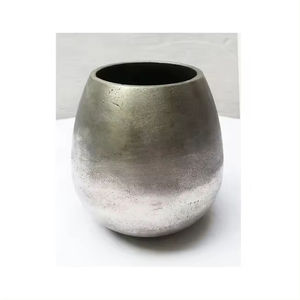 Vase à fleurs au design unique pour la décoration de fête et d'hôtel Pot de fleur en métal massif de forme ronde - Product Image 6