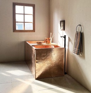 Elegante bañera de cobre de calidad de lujo para renovación de baño, precio al por mayor, accesorio de Metal DE LA India - Product Image 2