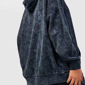 Sweat à capuche décontracté pour femme Pull en tricot solide avec poches Sweatshirts d'automne Épaule tombante et col rond Col à capuche pour filles - Product Image 4