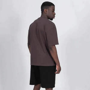 เสื้อยืดผู้ชายทรงโอเวอร์ไซส์ ผ้าถักเนื้อแน่น คุณภาพสูง 220 กรัม พิมพ์ลายดิจิทัล แบบสั่งทำพิเศษ ผ้าฝ้าย 100% - Product Image 3