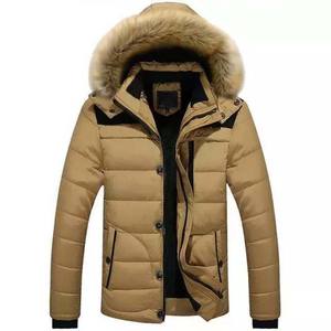 High Quality Custom Men's Puffer Jackets Winter <b>Thick</b> Hooded Outdoor <b>Quilted</b> Coat Zipper Closure Embroidered High Street Style - Product Image 1