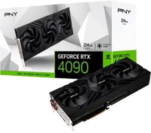 PNY NVIDIA GeForce RTX 4090 24GB GDDR6X PCI Express 4.0 grafik kartı ile üçlü Fan ve DLSS 3 siyah güçlü GPU