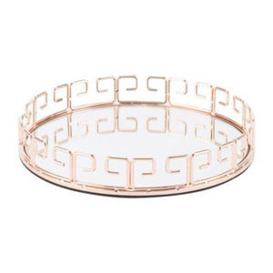 Bandeja de Espejo Dorada de la Mejor Calidad para Mesa, Bandeja Decorativa Rectangular para Baño, Bandeja para Joyas y Perfumes para Dormitorio o Tocador - Product Image 3