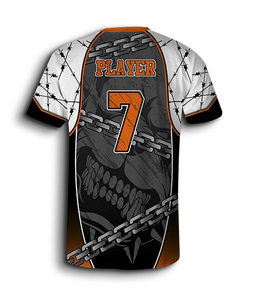 Maillot de baseball sur mesure respirant style performance grande taille pour athlètes de l'équipe de route, prêt à voyager, antibactérien, séchage rapide - Product Image 6