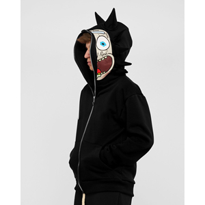 Sudadera con Capucha Completa con Cierre Digital Personalizada al por Mayor para Invierno, 100% Algodón, Felpa, Transpirable, Antiarrugas, de Secado Rápido, Ropa Urbana para Hombre - Product Image 4