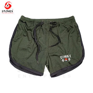 กางเกงขาสั้นสำหรับออกกำลังกายวิ่งแห้งเร็วสำหรับผู้ชายกางเกงขาสั้นสำหรับออกกำลังกายฟิตเนสวิ่งแบรนด์ใหม่ออกแบบโลโก้ได้เองฤดูร้อน - Product Image 2