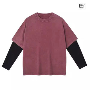 Venta al por mayor verano Jogging Wear Jersey con diseño personalizado Casual doble mangas camisetas con cuello redondo - Product Image 2