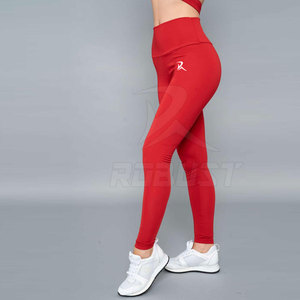 Leggings de gymnastique de Yoga personnalisés de haute qualité pour les femmes collants de Compression de taille moyenne vêtements de sport tricotés - Product Image 3
