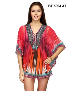 Design floral décontracté été hauts pour femmes 100% coton brodé uni teint pour les tenues quotidiennes vacances style printemps mode - Product Image 5