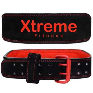 Cinturón de Levantamiento de Pesas de Fibra Duradero, Ajustable, con Hebilla de Pin Personalizada, Profesional y Cómodo, Nivel Gimnasio - Product Image 1