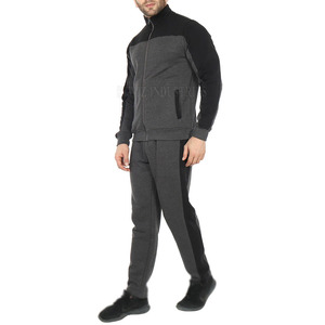 Vêtements de rue personnalisés pour hommes Ensemble de survêtement deux pièces à fermeture éclair Nouveau design en coton Survêtement à fermeture éclair - Product Image 2