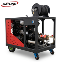Nettoyeur haute pression diesel 45HP 150 bars 2200 psi pour aéroports, infrastructures ferroviaires, centres commerciaux, systèmes de drainage des eaux usées et dragage