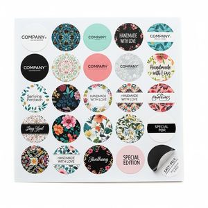 ฉลากสติกเกอร์กระดาษสี่เหลี่ยมแบบมีกาวในตัวสำหรับขวดเครื่องสำอางและขวดโหลเทียน-ตกแต่งและรีไซเคิลได้ - Product Image 3