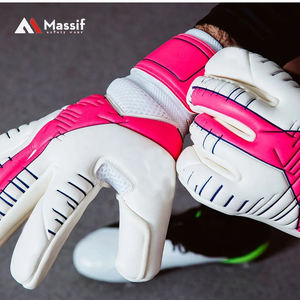 Nuevos guantes de portero alemanes con guantes de portero de Palma de material PU de látex Giga de 4mm - Product Image 6