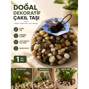 Galets décoratifs pour aquarium, pierres naturelles, pierres pour aquarium de poissons, couleur café - Product Image 2