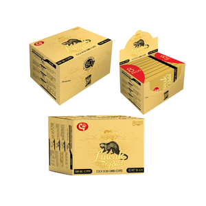 Premium Hucafood Luwak Café Goût audacieux Grains d'arabica torréfiés moyens Emballage en boîte Service ODM OEM Production directe au Vietnam - Product Image 1