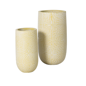 Grands pots de fleurs VASE FLOOR Package Original Forme légère Matériau 36x67cm Pot lavé Fabriqué au Vietnam - Product Image 4