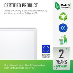CLAR-60x60 LED bảng điều chỉnh 40 Wát hiện đại ánh sáng Trần cho sử dụng trong nhà IP20 đánh giá mát/Trung tính Trắng (6000K/4000K) 2-năm bảo hành - Product Image 3