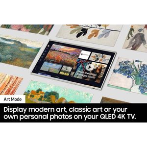 65-Inch 4K Smart HDR <b>Flat</b> Screen Television with Customizable Modern Brown Bezel - Product Image 6