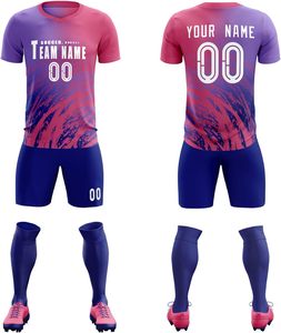 ชุดเสื้อฟุตบอลผู้ชายชุดเครื่องแบบฟุตบอลสีน้ำเงินเข้มเสื้อฟุตบอลพิมพ์ชื่อดิจิตอลระบายอากาศได้ - Product Image 5
