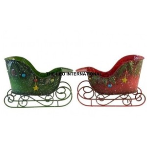 Trineo de Navidad con forma única de Metal de hierro, estilo elegante, hecho a mano, superventas, trineo de Navidad de la más alta calidad - Product Image 2