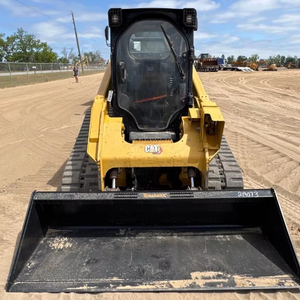 For CAT 289D3 4x4 Heavy-Duty Skid Steer <b>Loader</b> 1 1-4 Ton Load Capacity Hydraulic Front <b>Loader</b> Pump Mini <b>Tractor</b> <b>Backhoe</b> <b>Loader</b> - Product Image 1