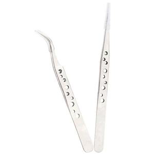 HERMANN MEDITECH High Quality Stainless Steel Durable <b>Light</b> Weight Non <b>Magnetic</b> Eyelash Extension Tweezers Precision Beauty Tool - Product Image 1