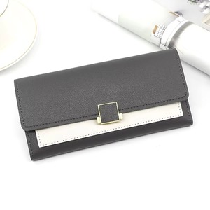 Nuevo diseño 2025 personalizado impermeable elegante color sólido minimalista viaje tendencia señoras tarjeta monedero al por mayor carteras largas - Product Image 4