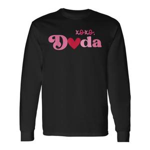 Camiseta Retro Xoxo Dada de Manga Larga para el Día de San Valentín, Regalo Familiar, Elegante y con Estilo, Camiseta Promocional - Product Image 1