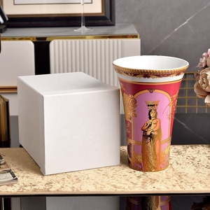 Contemporary Luxury Ceramic Tabletop <b>Vase</b> Eco-Friendly Home <b>Decor</b> for Living Room Wedding Occasion - Product Image 4