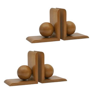 Sujetalibros de madera con logotipo personalizado OEM, estantería con detalles para niños con estilo artístico, suministro a granel para decoración del hogar - Product Image 3