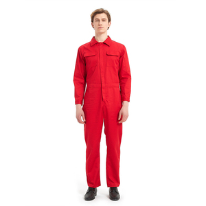 Bande haute visibilité combinaison jetable vêtements de travail en coton à manches longues combinaison d'ingénieur de sécurité réfléchissante uniforme BoilerSuit - Product Image 6