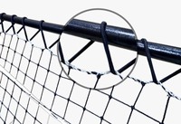 En Kaliteli Siyah Metal Boru ve PE Fileli Ayarlanabilir 100x100CM Çok Satan Kriket Futbol Antrenman Rebound Filesi VS-TRC Model