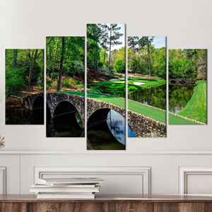 งานศิลปะบนผ้าใบพิมพ์ลายทิวทัศน์ธรรมชาติสำหรับการตกแต่งสำนักงานอย่างหรูหรา,5P Mix:Gallery Wrap - Product Image 1
