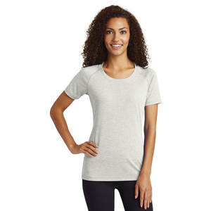 Tops para mujer, camiseta informal de manga corta de verano con cuello redondo, camiseta transpirable para gimnasio - Product Image 4