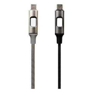 Cle USB <b>Type</b>-<b>C</b> <b>Fast</b> <b>Charging</b> Data Transfer 1m LED Light - Assorted Colors - Product Image 2