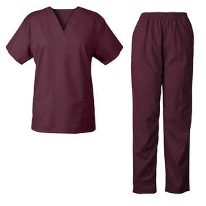 Professionnel unisexe infirmière gommage costumes col en v gommage haut hôpital médecin uniforme - Product Image 3