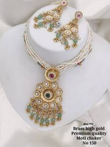 Collar de latón de oro alto para mujer, accesorio de ropa Premium, venta al por mayor - Product Image 3