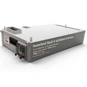 Módulo de Batería de Litio HomeGrid Stack'd de 4.8 KWh - Sistema Solar Dividido de 100Ah para Todo Clima - Product Image 2