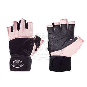 Gants de musculation sportifs personnalisés avec logo, gants de musculation ajustables à demi-doigts - Product Image 1