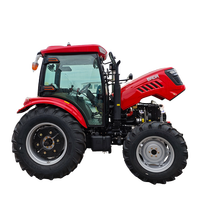 Tracteur agricole 4x4 de 70 à 100 CV à prix d'usine avec accessoires en option, tracteur diesel personnalisé pour l'agriculture
