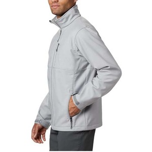 <b>Men's</b> Lightweight High Street Softshell <b>Jacket</b> Customized Eco-Friendly Canvas Material Windbreak and Contrast Coating - Product Image 6