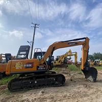Excavatrice Sany SY155H d'occasion, modèle 2023, 15 tonnes, moteur 4HK1X, puissance 120 kW, capacité de la benne de 0,65 m³, excellent état