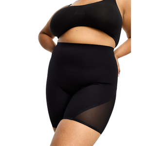 Shorts de Yoga con Paneles de Malla, Talla Grande, Cintura Alta, Tejido Elástico, Transpirable, Soporte para Ejercicio, Ropa Deportiva, Shorts de Gimnasio para Mujer - Product Image 5