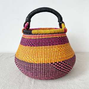 Panier de marché en jonc de mer Offre Spéciale en herbe de mer bolga paniers organisateur de paille fait main en gros - Product Image 1