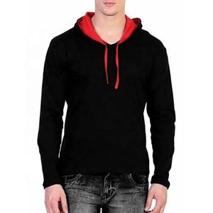 Sweat à capuche sur mesure de haute qualité en couleur noire confortable pull-over pour hommes Offre Spéciale sweats à capuche de sport en molleton à manches longues pour hommes - Product Image 6