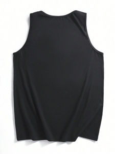 Camiseta de hombre de peso pesado de entrenamiento informal transpirable personalizada, ajustada para Fitness camiseta sin mangas, deportes musculares, gimnasio - Product Image 2