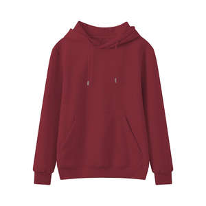 Sweats à capuche vierges de haute qualité en gros 80 coton 20 sweats à capuche en polyester tricotés sur l'épaule pull sur les sweats à capuche lourds pour hommes - Product Image 3