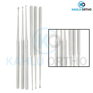 3 uds. Producto Médico de la mejor calidad, curetas de oreja quirúrgicas de acero inoxidable de doble extremo de KAHLU ORTHOPEDIC - Product Image 4