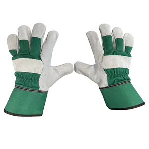 Fabricante de guantes de seguridad de trabajo de cuero para trabajo industrial Guante de aparejo canadiense de calidad de protección de grado A - Product Image 1